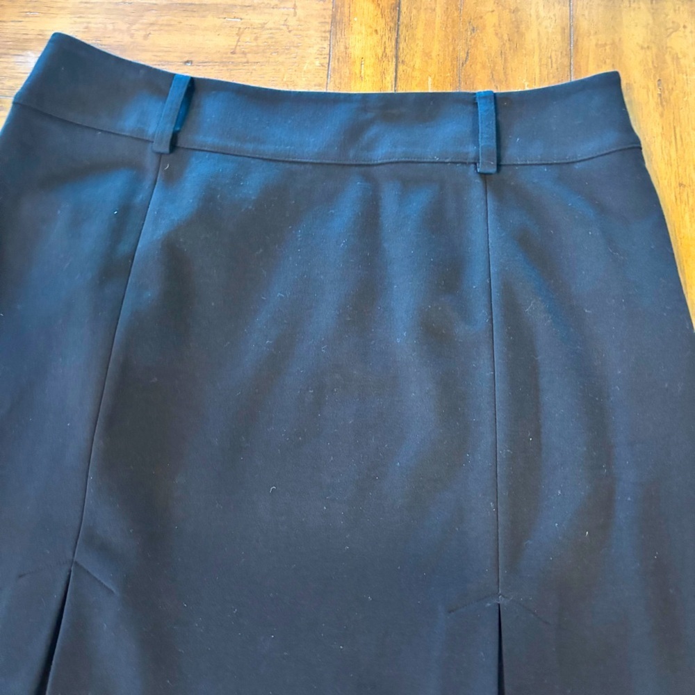 Ann Taylor Black Classic Pleat Skirt,size 16, Office Church Everyday Preppy Chic - Picture 5 of 9